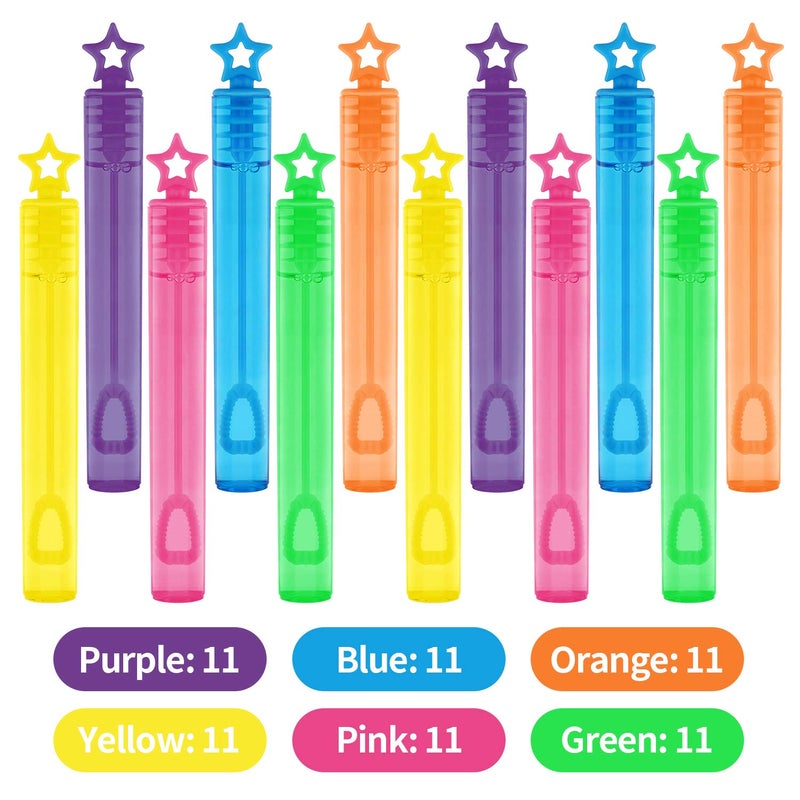 spring flower SpringFlower 66 Pieces Mini Bubble Wands,Bubble Party Favors Assortment Toys for Kids,Themed Birthday, Halloween, Goodie Bags, Carnival Prizes, Wedding,Outdoor Gifts for Girls & Boys - Image 3